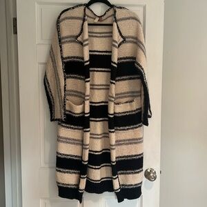 Long striped cardigan from Anthropologie
